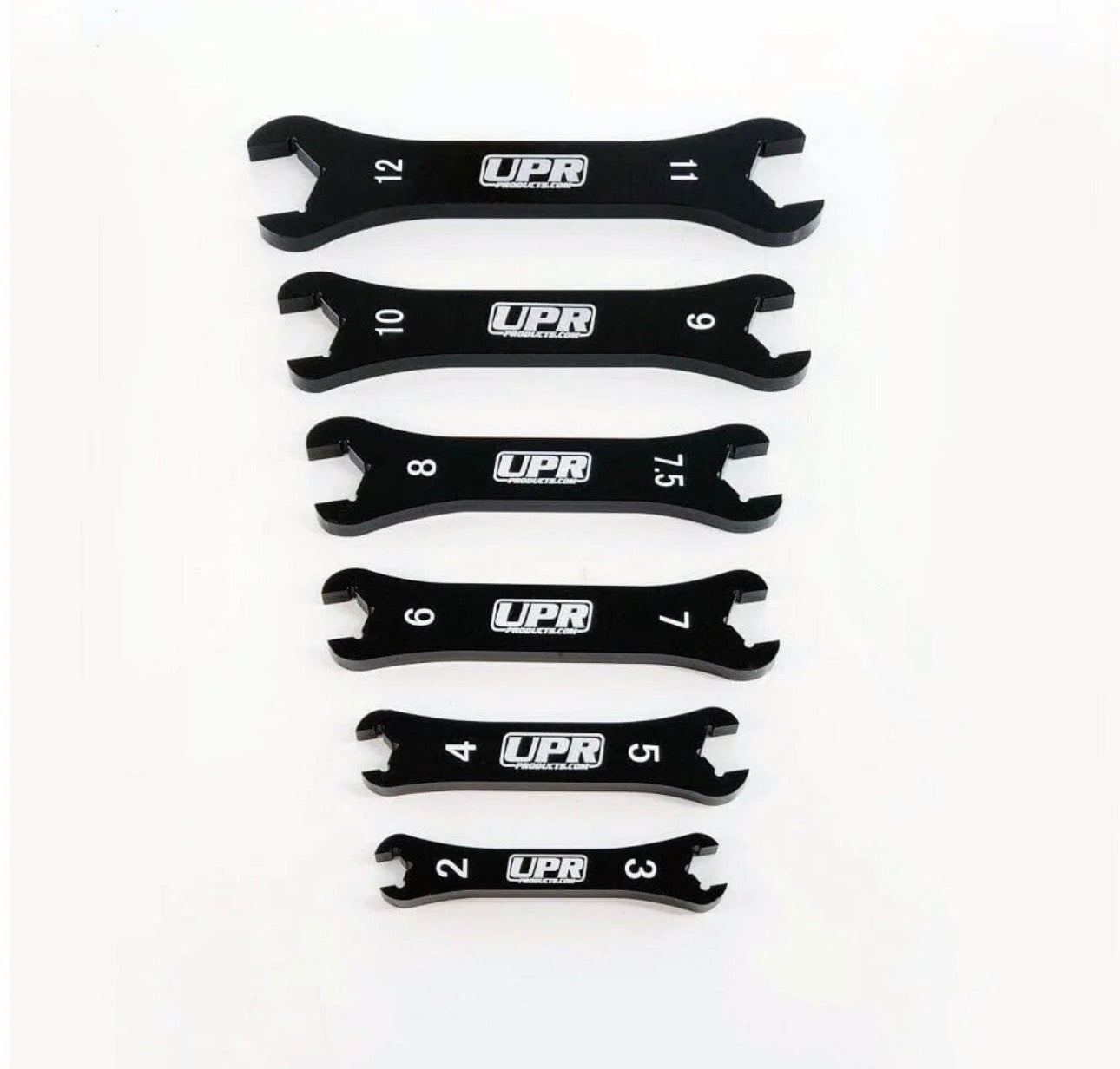 UPR 7075 Billet Aluminum Black Phantom 6pc AN Wrench Set