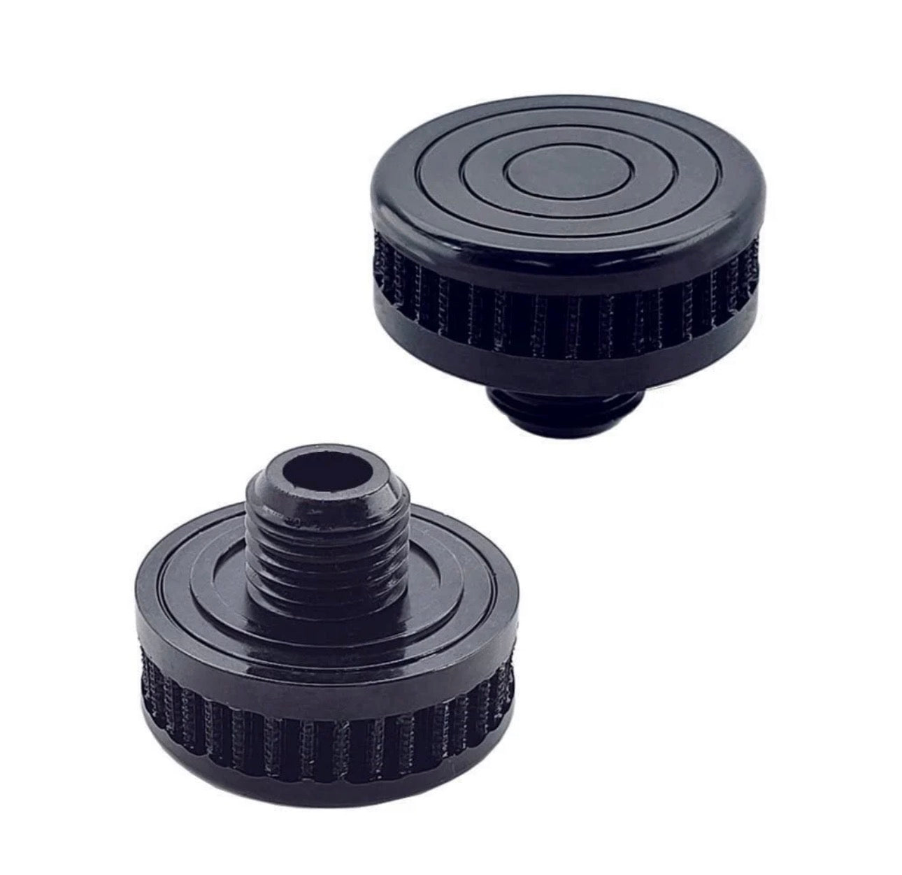 Black UPR Valve Cover Breather Filter Screw In & Push On