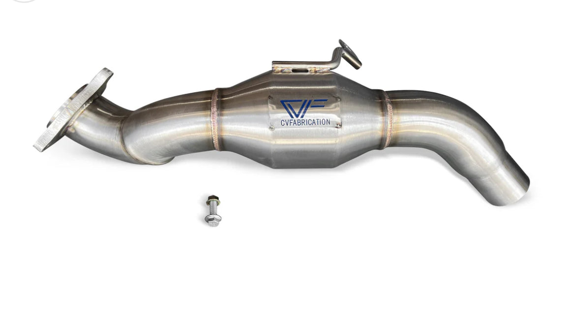 CVF 3" Stainless Steel Catted Downpipe (2019-2023 Ford Ranger 2.3L EcoBoost)