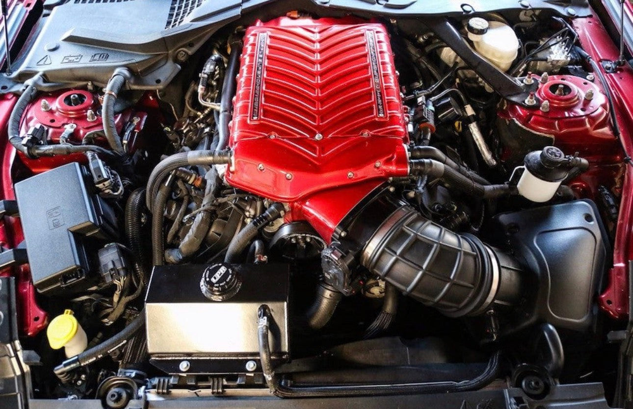 Plug N Play™ Single Valve Oil Catch Can with CSS (fits 18-23 Mustang GT with Whipple Gen 4,5&6, VMP ODIN) UPR