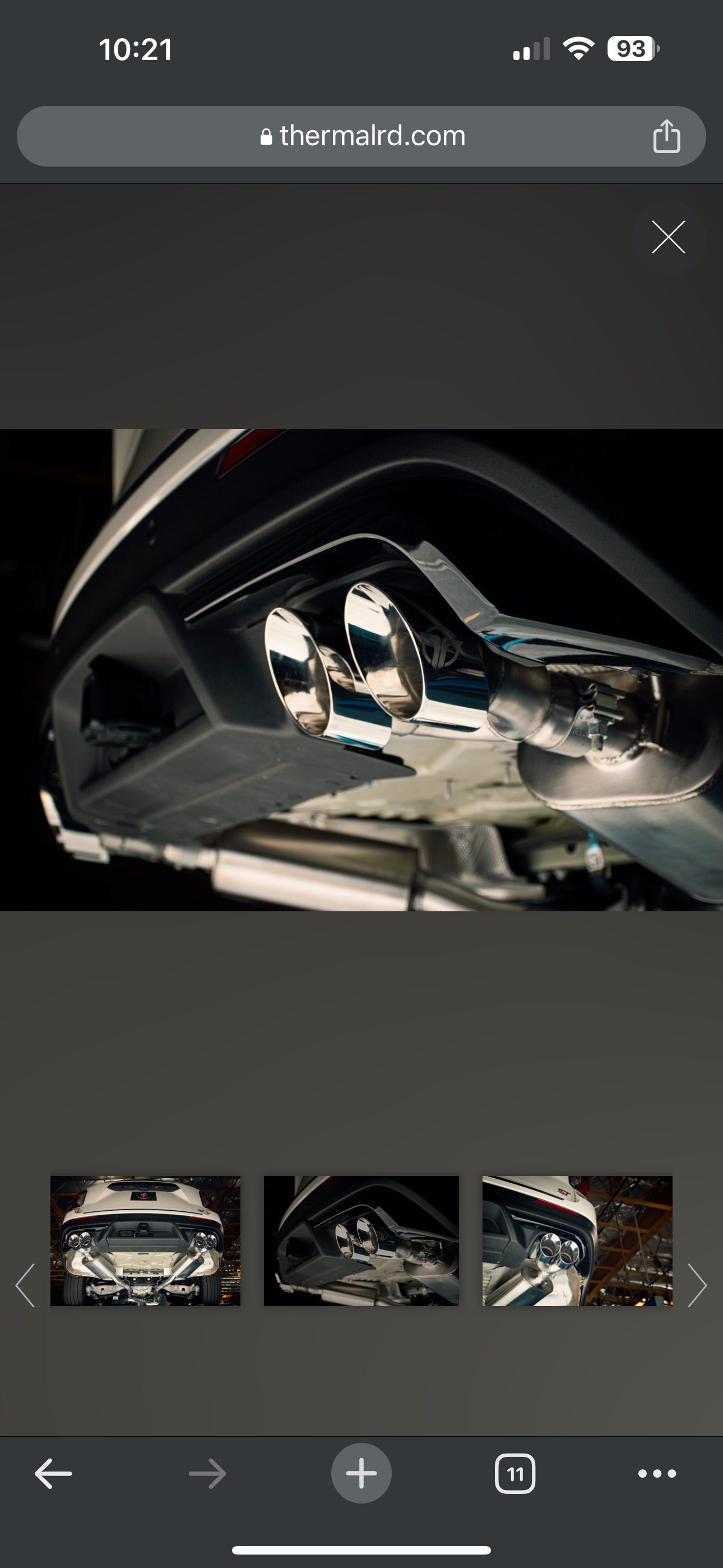 2020+ Explorer ST Thermal R&D 2.5”down pipe back Exhaust