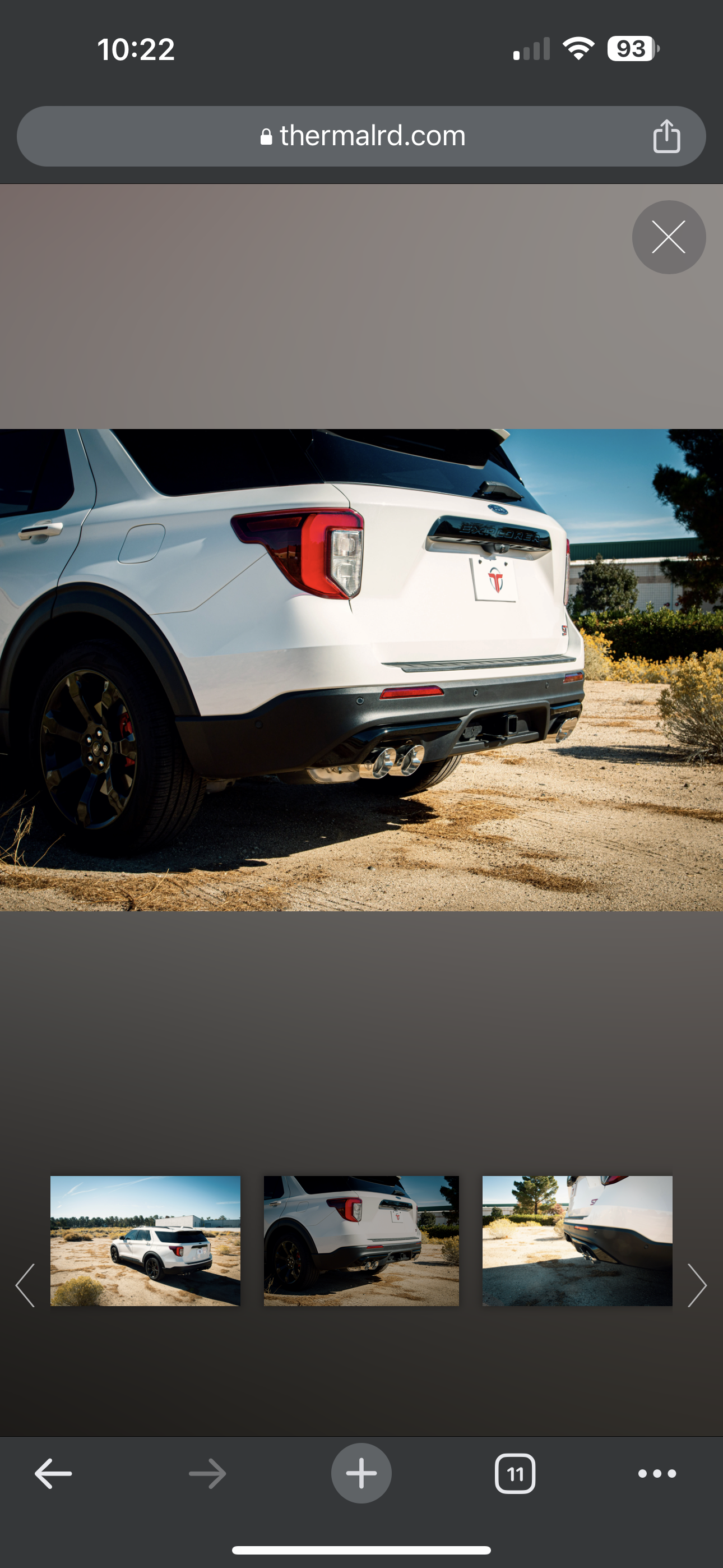 2020+ Explorer ST Thermal R&D 2.5”down pipe back Exhaust