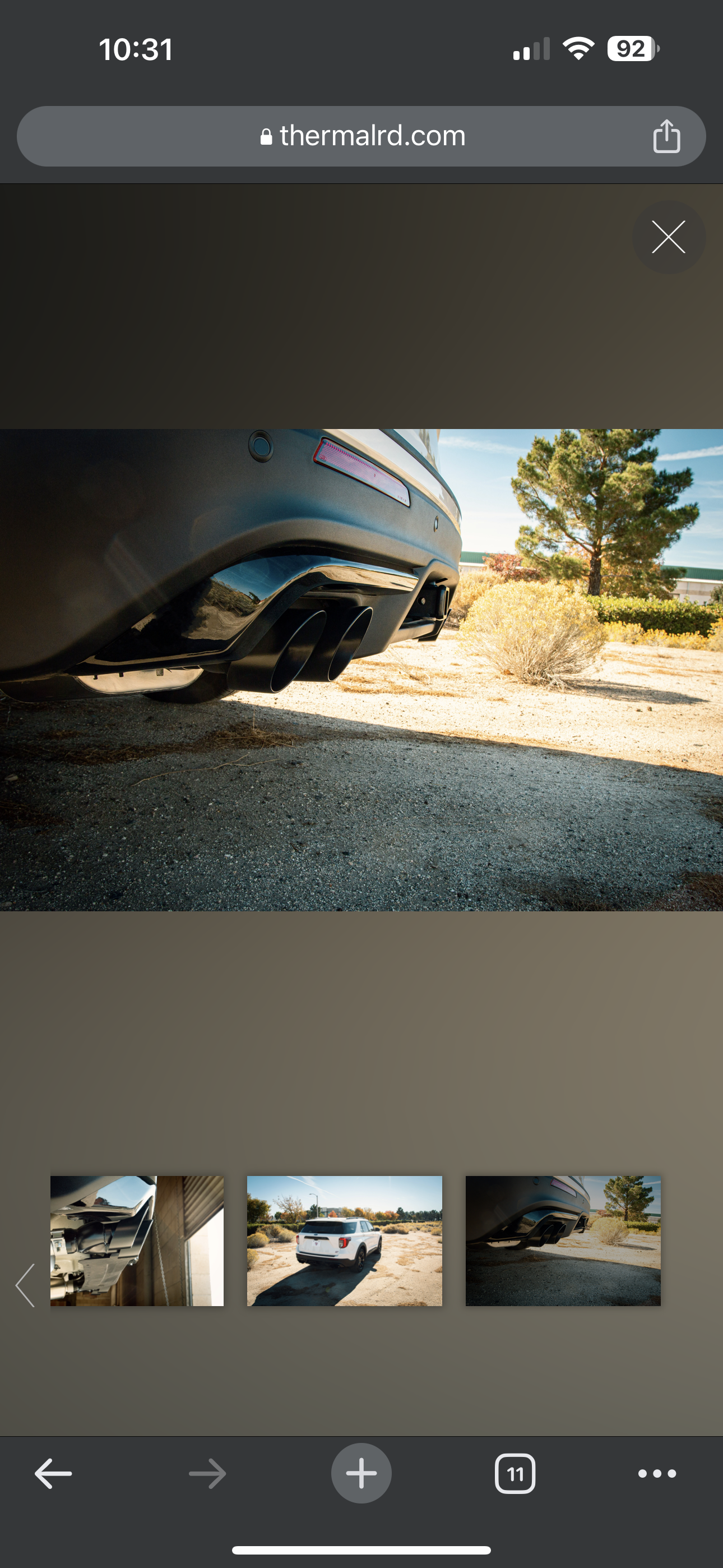 2020+ Explorer ST Thermal R&D 2.5”down pipe back Exhaust