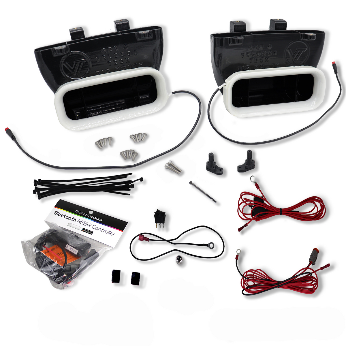 2015-2020 Ford F-150 and 2017-2022 Ford F-150 Raptor Dual/Quad BIG MOUTH "LIT KIT" Ram Air Intake Snorkels