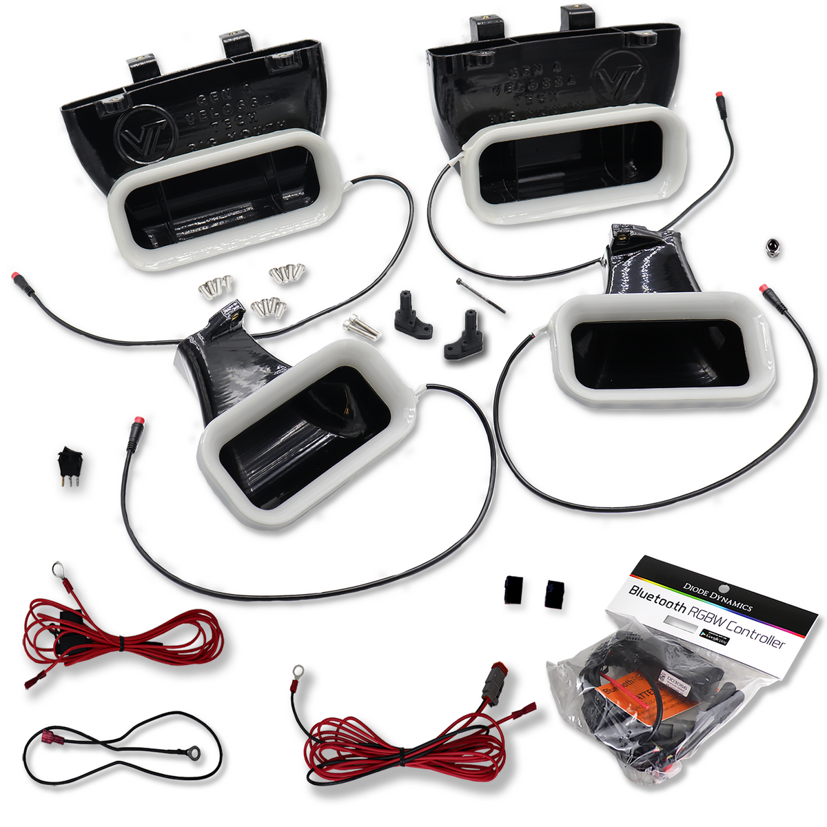 2015-2020 Ford F-150 and 2017-2022 Ford F-150 Raptor Dual/Quad BIG MOUTH "LIT KIT" Ram Air Intake Snorkels