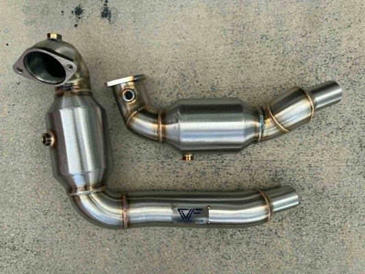 CVF Stainless Steel Catted Downpipes 2017+ Edge ST