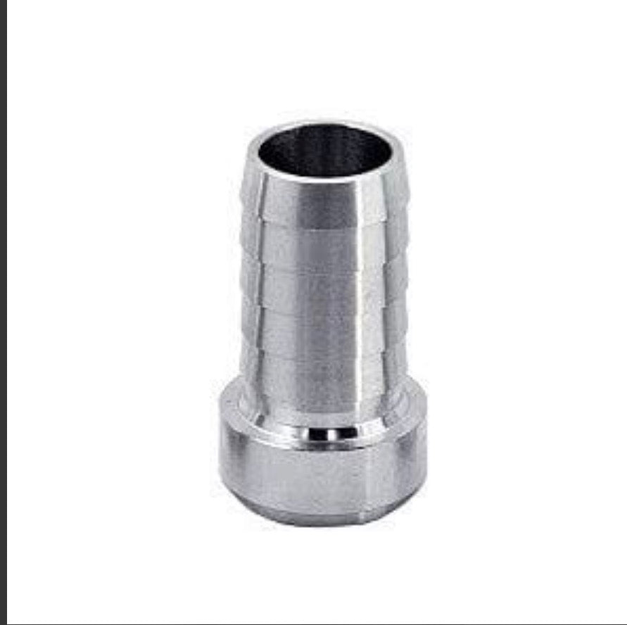 3/4" Barb Weld Bung Aluminum Stepped