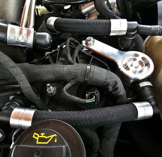 Plug N Play™ Oil Separator Catch Can Separator (fits 18-23 Mustang GT Mach 1 Bullitt) UPR