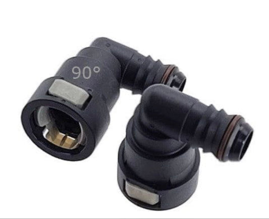 UPR Plug N Play PCV Snap Fitting 90* Angle for Oil Catch Can 3/8 1/2 5/8