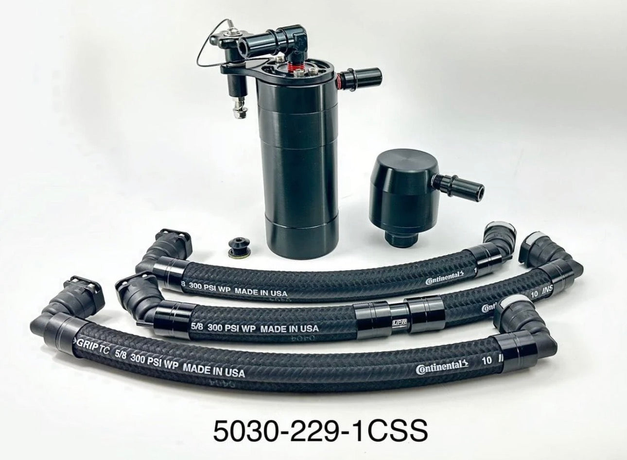 Plug N Play™ Single Valve Oil Catch Can with CSS (fits 15-20 Ford F-150 Whipple) UPR