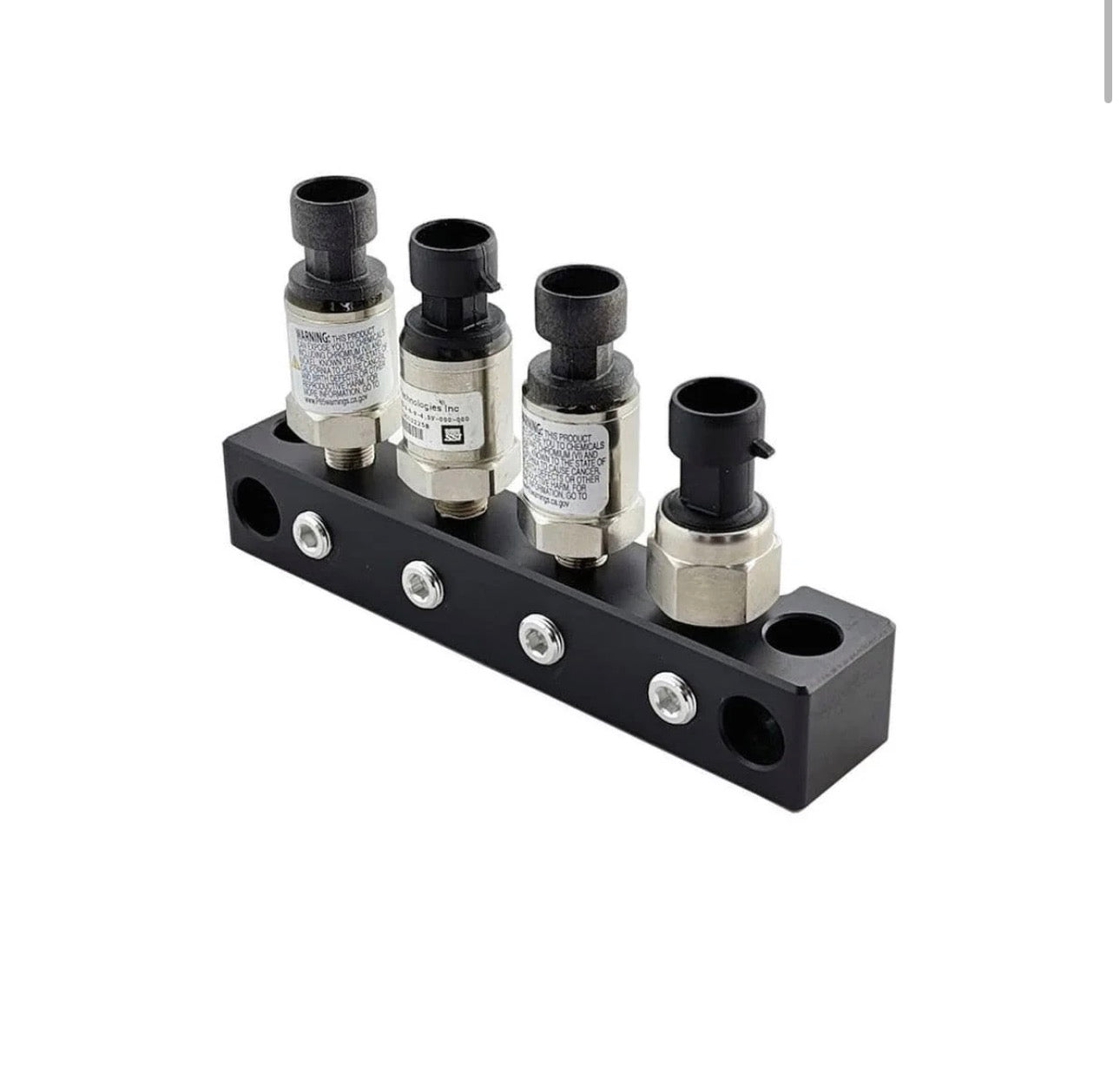 UPR 1/8 NPT Sensor Distribution Block Aluminum Black