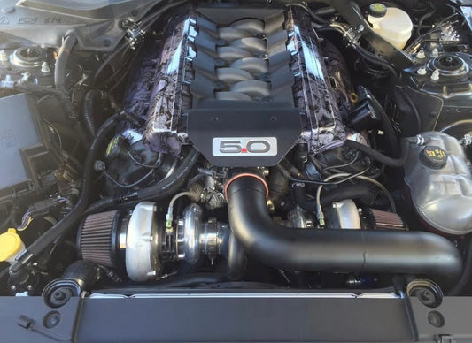 Plug N Play™ Single Valve Oil Catch Can with CSS Separator (fits 15-23 Mustang GT with Hellion) UPR