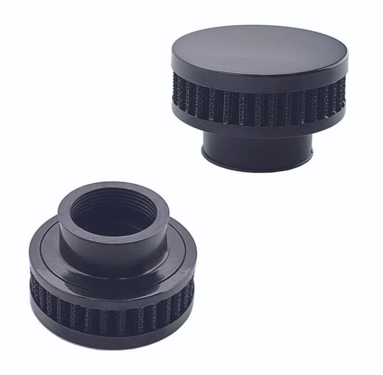 Black UPR Valve Cover Breather Filter Screw In & Push On