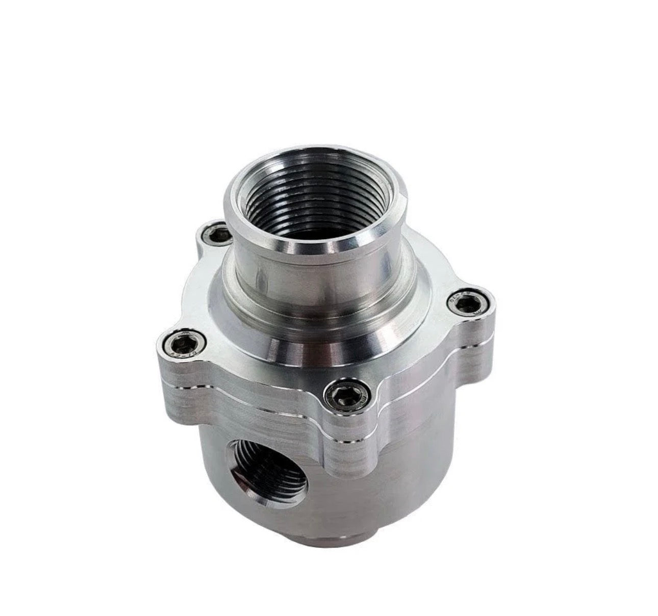 Billet Inline Thermostat Housing & Bypass Sensor Port 1.5" Hose (fits Ford Modular Coyote) UPR