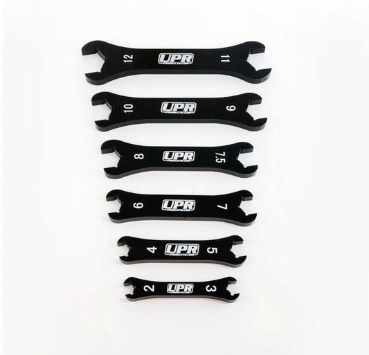 UPR 7075 Billet Aluminum Black Phantom 6pc AN Wrench Set