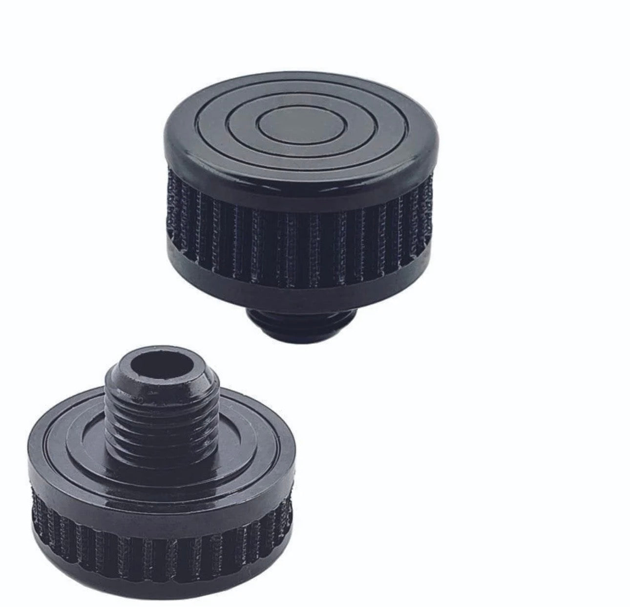 Black UPR Valve Cover Breather Filter Screw In & Push On