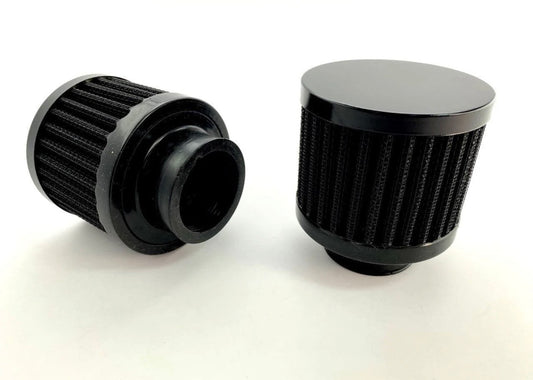 Black UPR Valve Cover Breather Filter Screw In & Push On