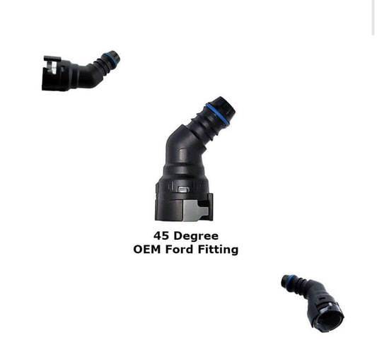 OEM Style PCV Snap Fitting 45* Angle for Oil Catch Can 5/8 x 15.82mm