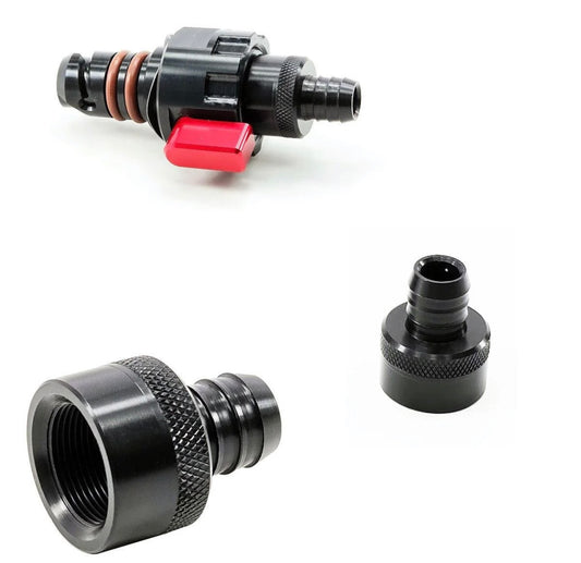 UPR QT Oil Drain Valve Barb Fitting (fits Ford Mustang F150 Raptor Edge Explorer Bronco)