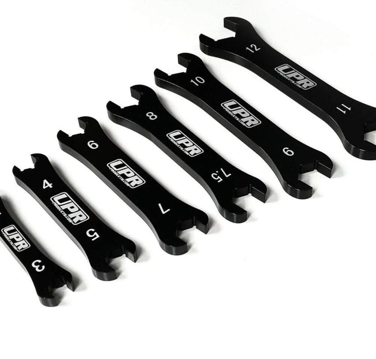 UPR 7075 Billet Aluminum Black Phantom 6pc AN Wrench Set