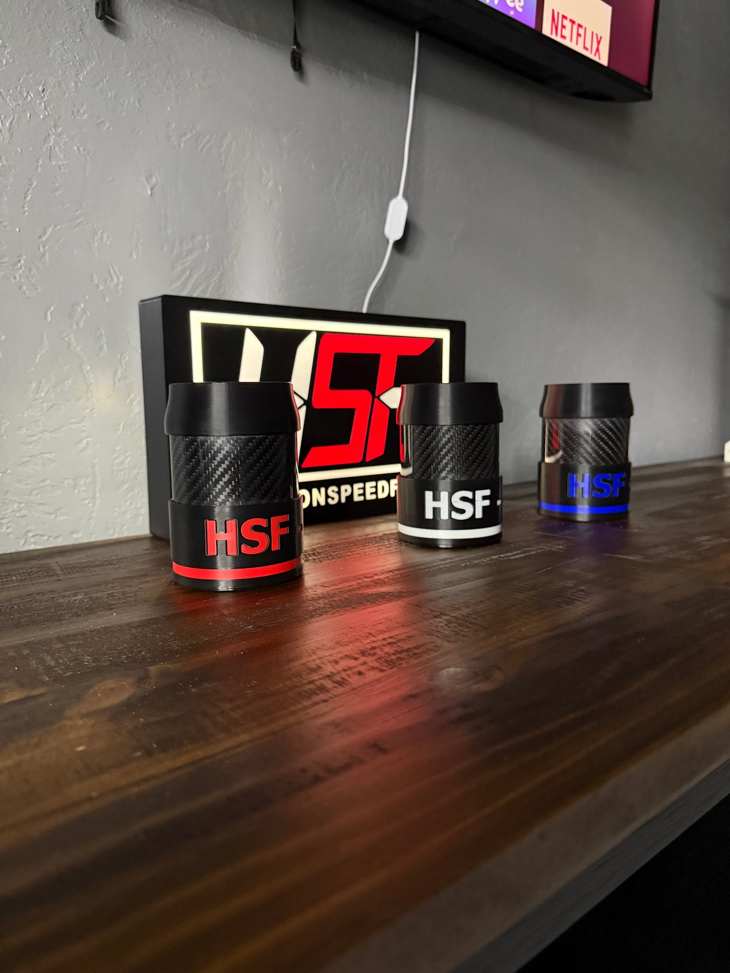 HSF Carbon Fiber Koozies