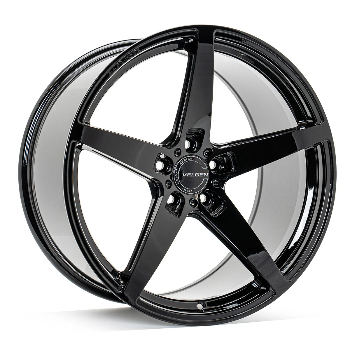 2005+ FORD MUSTANG VELGEN CLASSIC5 V2 WHEEL SET (SET OF 4) - GLOSS BLACK - 20X9.5/20X10.5