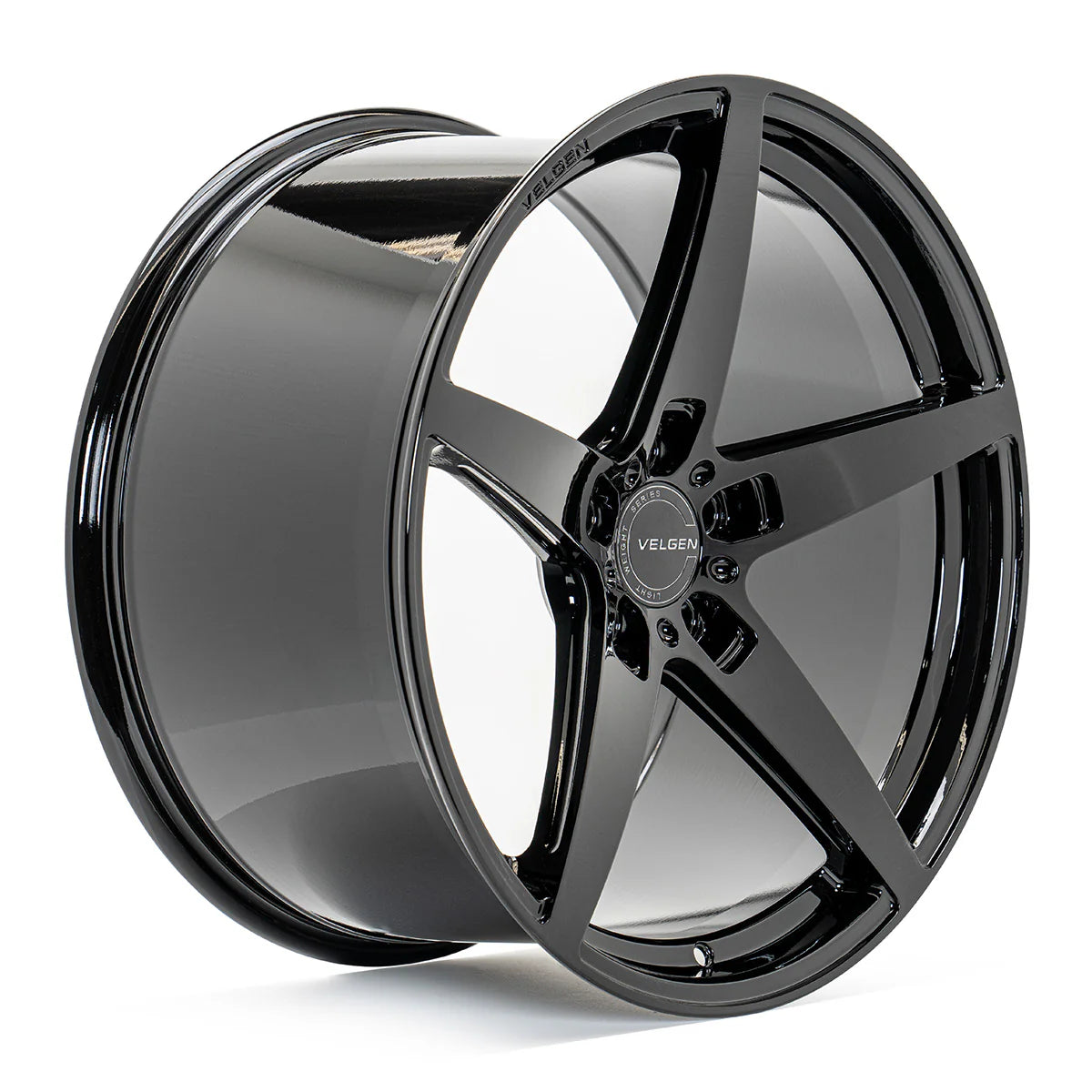2005+ FORD MUSTANG VELGEN CLASSIC5 V2 WHEEL SET (SET OF 4) - GLOSS BLACK - 20X9.5/20X10.5