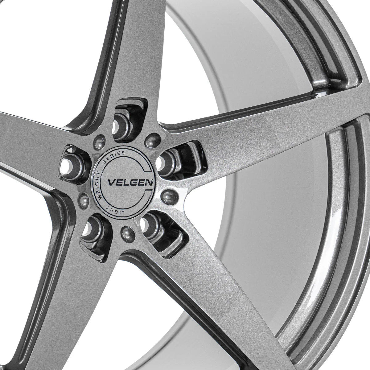 2005+ FORD MUSTANG VELGEN CLASSIC5 V2 WHEEL SET (SET OF 4) - GLOSS GUNMETAL - 20X9.5/20X10.5
