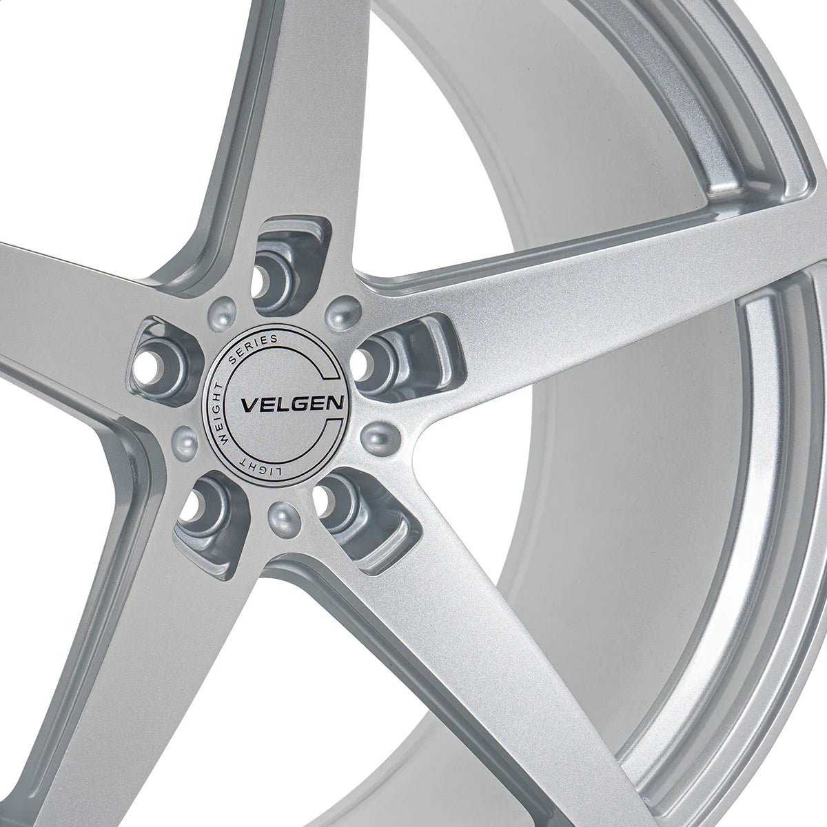 2015-2024 FORD MUSTANG VELGEN CLASSIC5 V2 WHEEL SET (SET OF 4) - GLOSS SILVER - 20X10/20X11