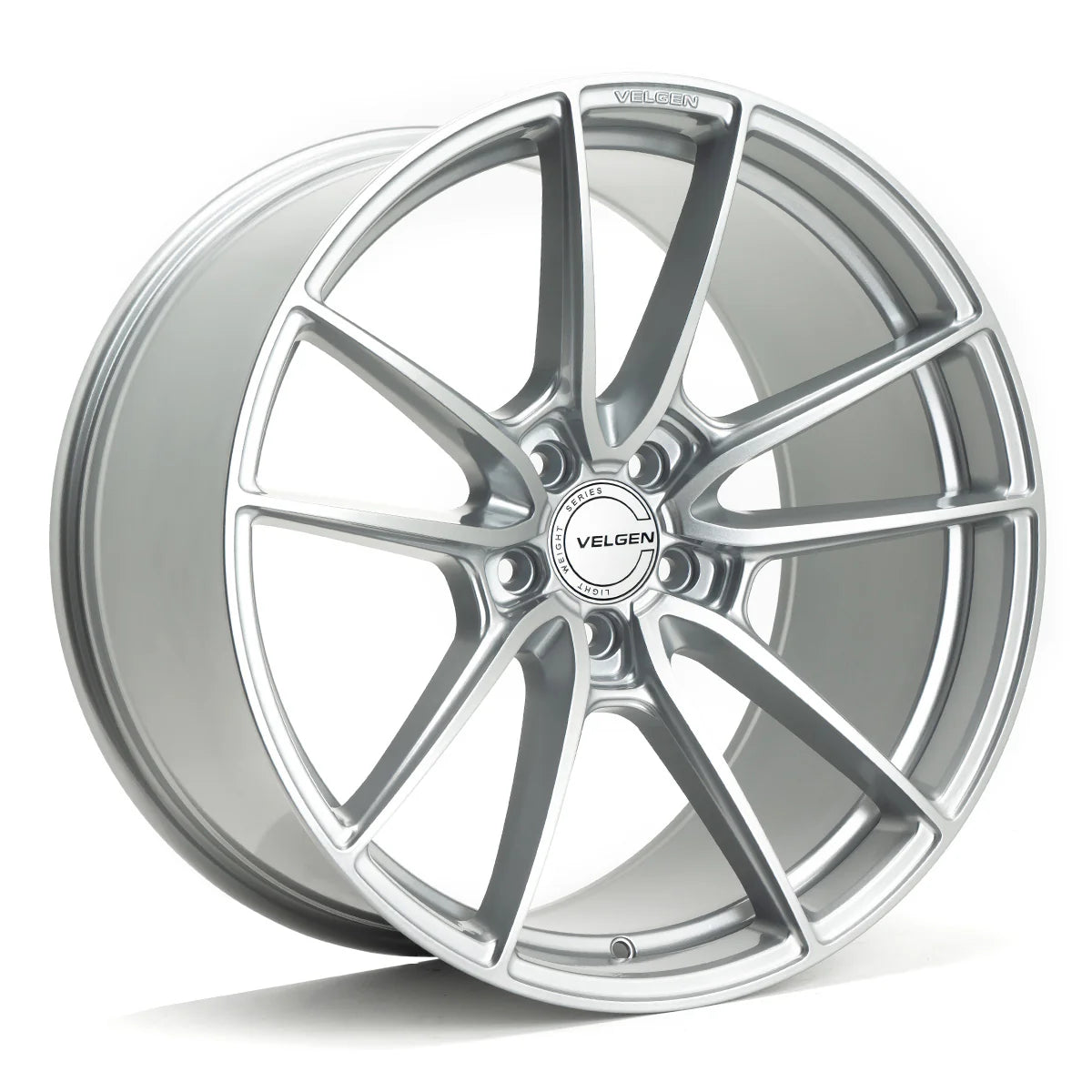 2015-2024 FORD MUSTANG VELGEN VF5 WHEEL SET (SET OF 4) - GLOSS SILVER - 19X10/19X11
