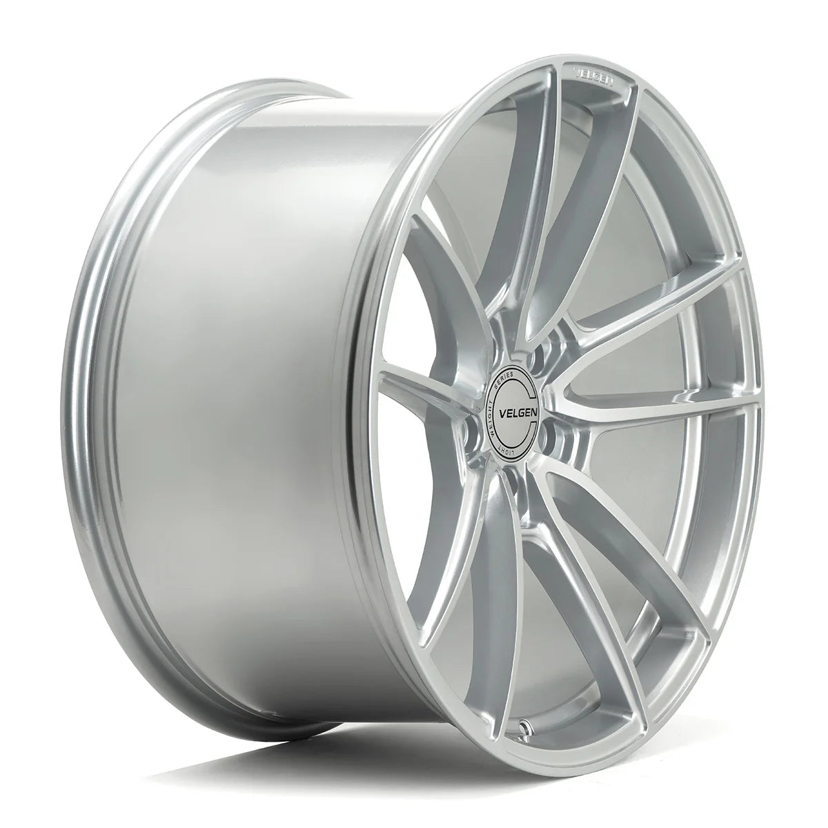 2015-2024 FORD MUSTANG VELGEN VF5 WHEEL SET (SET OF 4) - GLOSS SILVER - 19X10/19X11