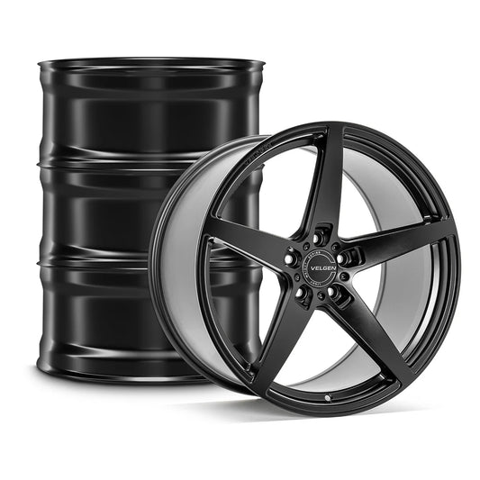 2015-2024 FORD MUSTANG VELGEN CLASSIC5 V2 WHEEL SET (SET OF 4) - SATIN BLACK - 20X10/20X11
