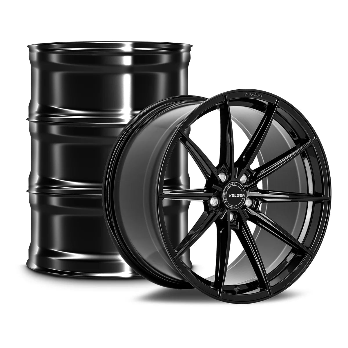 2015-2024 FORD MUSTANG VELGEN VF10 WHEEL SET (SET OF 4) - GLOSS BLACK - 20X10/20X11