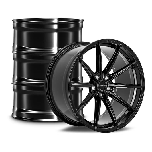 2015-2024 FORD MUSTANG VELGEN VF10 WHEEL SET (SET OF 4) - GLOSS BLACK - 20X10/20X11