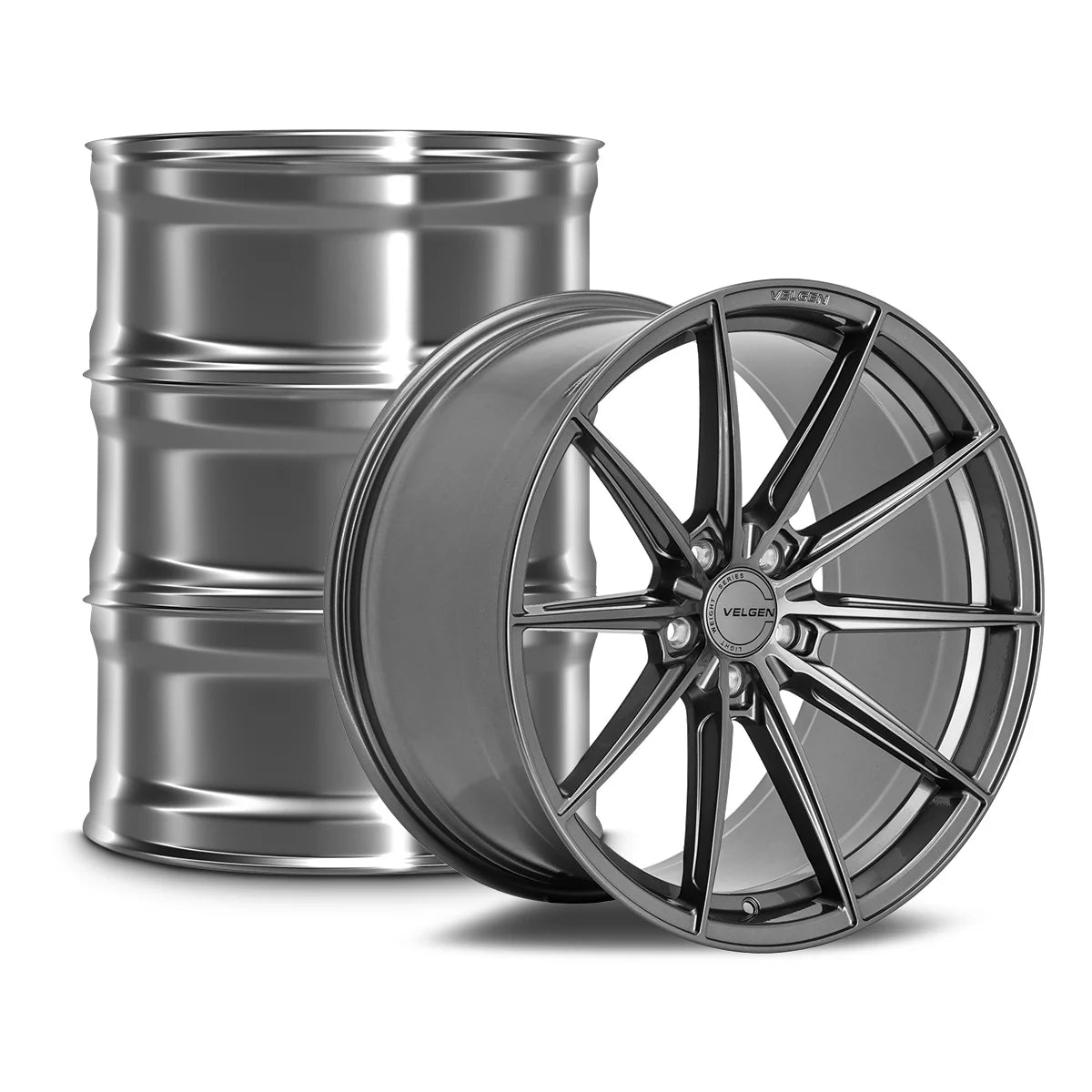 2015-2024 FORD MUSTANG VELGEN VF10 WHEEL SET (SET OF 4) - GLOSS GUNMETAL - 20X10/20X11