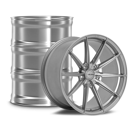 2015-2024 FORD MUSTANG VELGEN VF10 WHEEL SET (SET OF 4) - GLOSS SILVER - 20X10/20X11