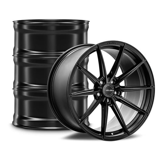 2015-2024 FORD MUSTANG VELGEN VF10 WHEEL SET (SET OF 4) - SATIN BLACK - 20X10/20X11
