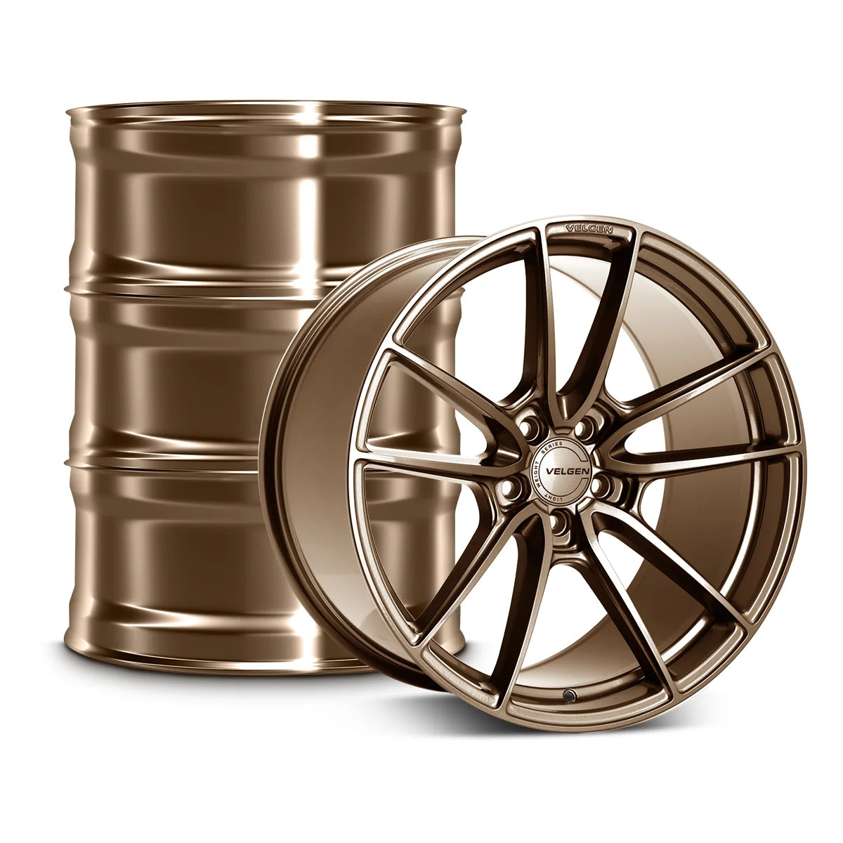 2020-2022 Ford Mustang GT500 Velgen VF5 Wheel Set (Set of 4) - Gloss Bronze - 20x11/20x11.5
