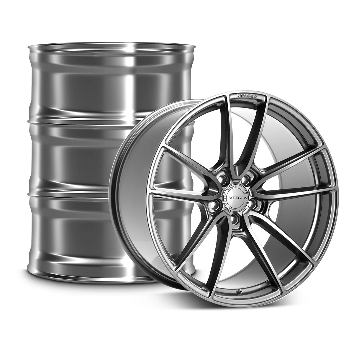 2020-2022 Ford Mustang GT500 Velgen VF5 Wheel Set (Set of 4) - Gloss Gunmetal - 20x11/20x11.5