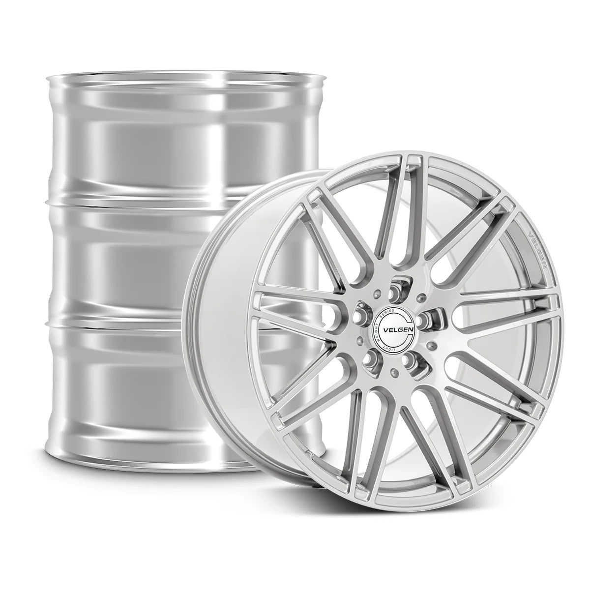 2015-2024 FORD MUSTANG VELGEN VF9 WHEEL SET (SET OF 4) - GLOSS SILVER - 20X10/20X11